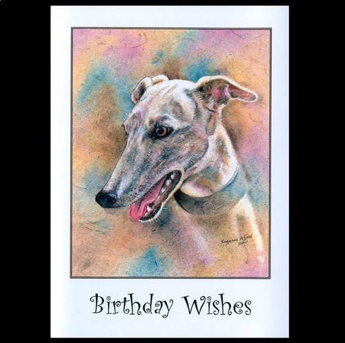 Greyhound dog art - dog, painting