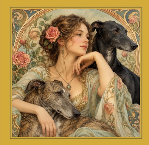 Pre raphaelite greyhound - pre,