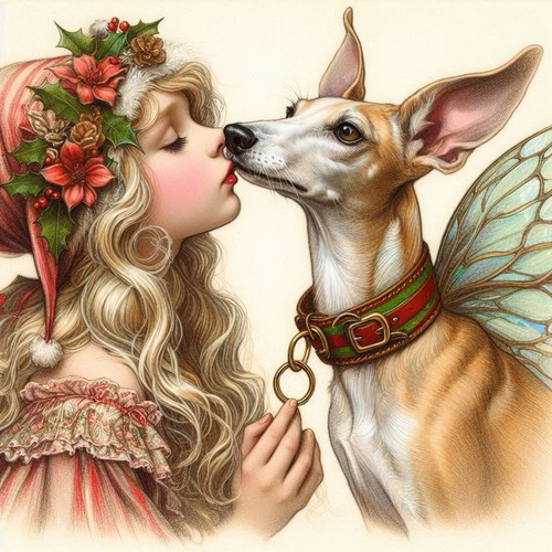 Pre raphaelite christmas fairy - pre,
