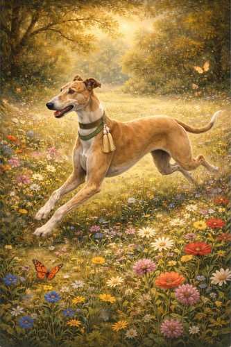 Greyhound lurcher - greyhound, ,