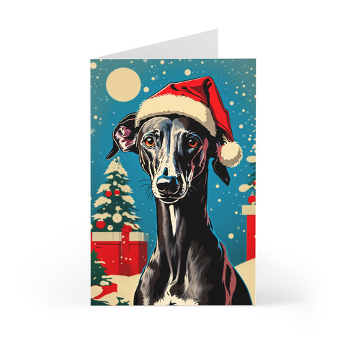 Black greyhound whippet - greyhound,