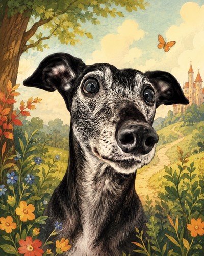 Greyhound lurcher - ,,