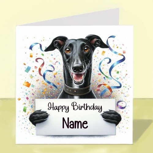 Personalised greyhound dog - personalised,