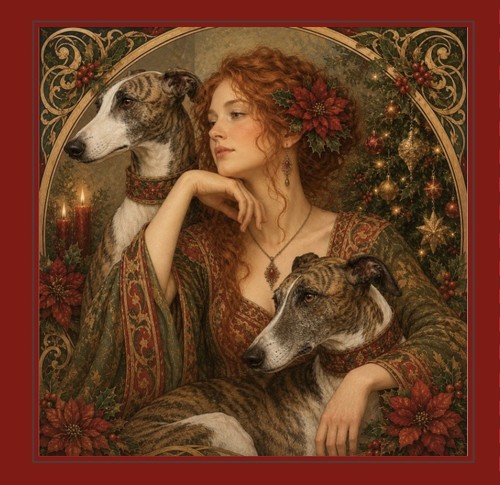 Greyhound and pre raphaelite - and,