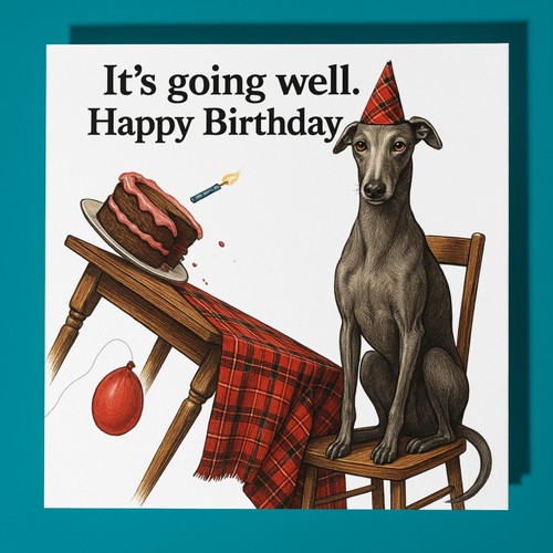 Greyhound happy birthday - greyhound,