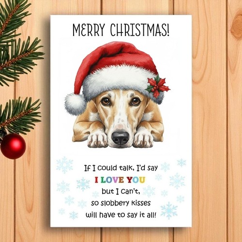 Greyhound dog christmas - greyhound,