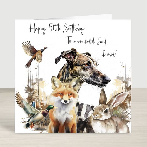 Personalised greyhound dog - greyhound,