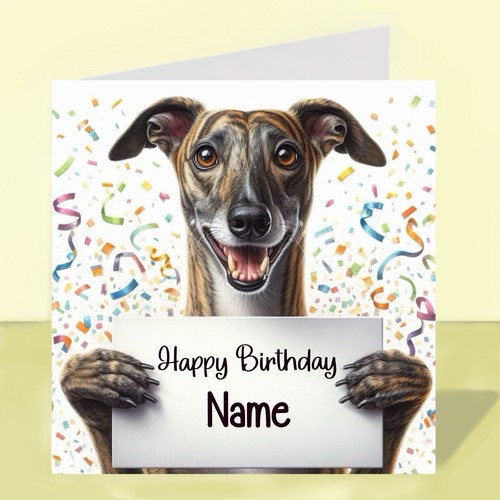 Personalised greyhound dog - personalised,