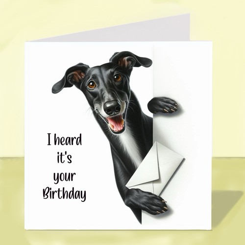 Greyhound dog birthday - dog,