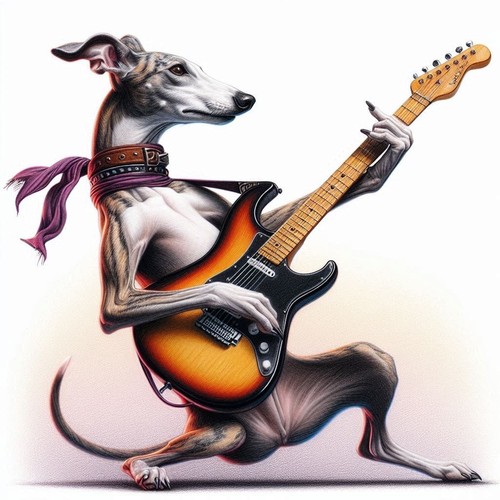 Rock and roll greyhound - rock,