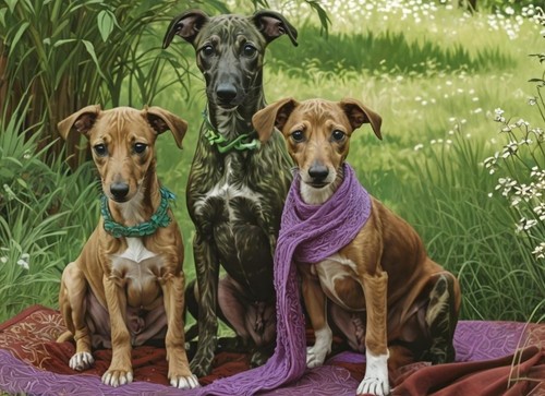 Greyhound whippet puppies - greyhound, a5